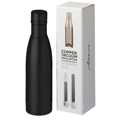 Bouteille isotherme cuivrée 500 ml personnalisée : Noir