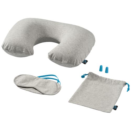 Ensemble de voyage personnalisé : Gris / Bleu océan