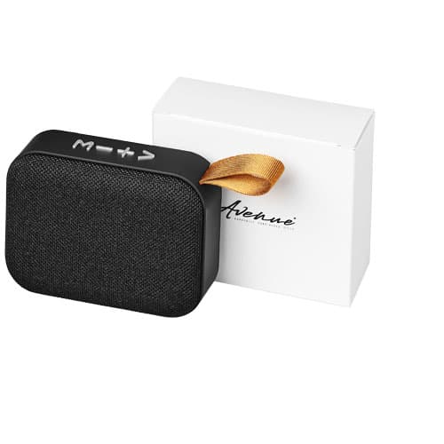 Enceinte Bluetooth tissu 3 W personnalisée : Noir