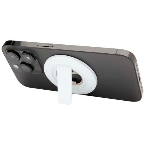 Support téléphone magnétique et décapsuleur personnalisé : Blanc